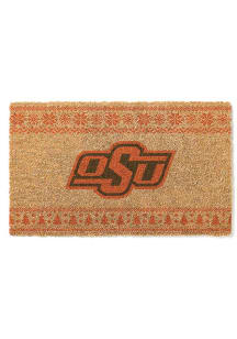 Oklahoma State Cowboys Holiday Logo Door Mat