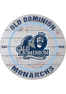 KH Sports Fan Old Dominion Monarchs 20x20 Weathered Circle Sign - Grey