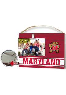 Maryland Terrapins Clip It Colored Logo Photo Picture Frame - Red