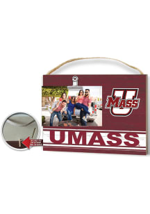 Massachusetts Minutemen Clip It Colored Logo Photo Picture Frame - Red
