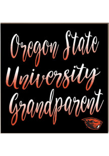 KH Sports Fan Oregon State Beavers 10in x 10in Grandparents Sign - Orange