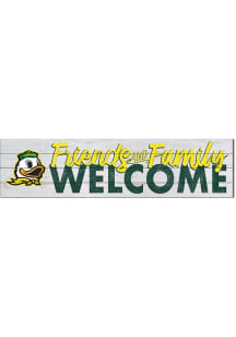 KH Sports Fan Oregon Ducks 40x10 Welcome Sign - Green