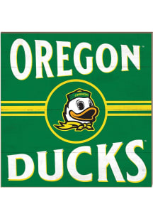 KH Sports Fan Oregon Ducks 10x10 Retro Sign - Green
