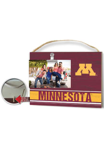 Minnesota Golden Gophers Clip It Colored Logo Photo Picture Frame - Red