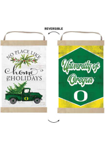 KH Sports Fan Oregon Ducks Holiday Reversible Banner Sign - White
