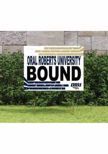 Oral Roberts Golden Eagles KH Sports Fan 18" x 24" Retro School Bound Yard Sign - Navy Blue