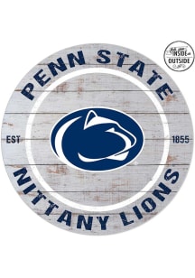 KH Sports Fan Penn State Nittany Lions 20x20 In Out Weathered Circle Sign - Grey