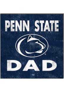 KH Sports Fan Penn State Nittany Lions 10in x 10in Dad Sign - Blue