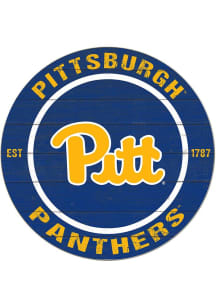 KH Sports Fan Pitt Panthers 20x20 Colored Circle Sign - Gold