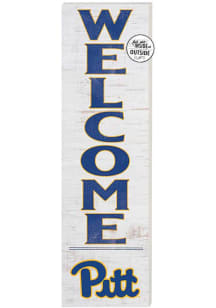 KH Sports Fan Pitt Panthers 10x35 Welcome Sign - White