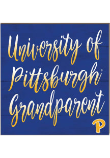 KH Sports Fan Pitt Panthers 10in x 10in Grandparents Sign - Gold