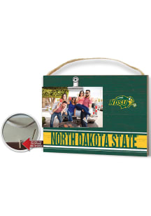 North Dakota State Bison Clip It Colored Logo Photo Picture Frame - Yellow