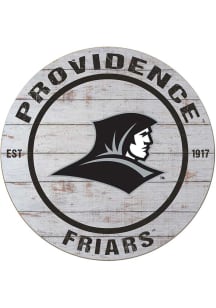 KH Sports Fan Providence Friars 20x20 Weathered Circle Sign - Grey