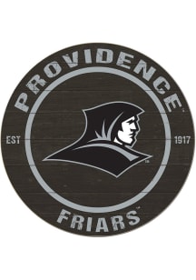 KH Sports Fan Providence Friars 20x20 Colored Circle Sign - Black