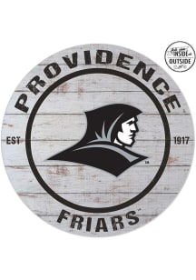 KH Sports Fan Providence Friars 20x20 In Out Weathered Circle Sign - Grey