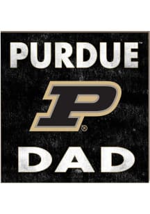 KH Sports Fan Purdue Boilermakers 10in x 10in Dad Sign - Gold