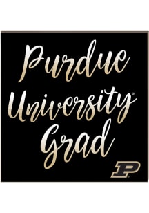KH Sports Fan Purdue Boilermakers 10in x 10in Grad Sign - Gold