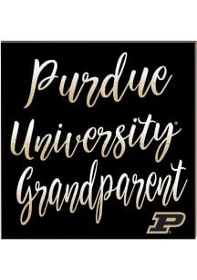KH Sports Fan Purdue Boilermakers 10in x 10in Grandparents Sign - Gold