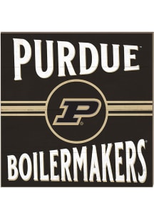 KH Sports Fan Purdue Boilermakers 10x10 Retro Sign - Gold