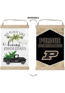 KH Sports Fan Purdue Boilermakers Holiday Reversible Banner Sign - White