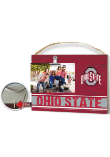 Ohio State Buckeyes Clip It Colored Logo Photo Picture Frame - Red