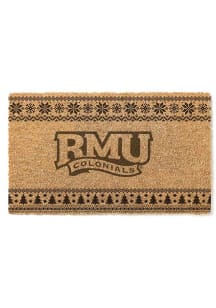 Robert Morris Colonials Holiday Logo Door Mat