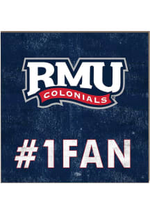 KH Sports Fan Robert Morris Colonials 10x10 #1 Fan Sign - Blue