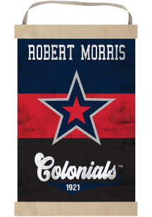 KH Sports Fan Robert Morris Colonials Reversible Retro Banner Sign - Blue