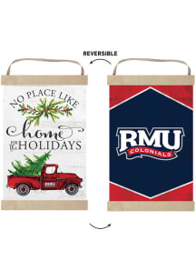KH Sports Fan Robert Morris Colonials Holiday Reversible Banner Sign - White