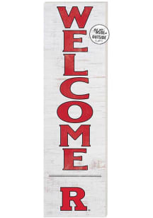 KH Sports Fan Rutgers Scarlet Knights 10x35 Welcome Sign - White