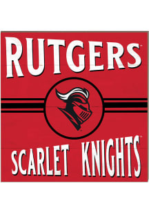 KH Sports Fan Rutgers Scarlet Knights 10x10 Retro Sign - Red
