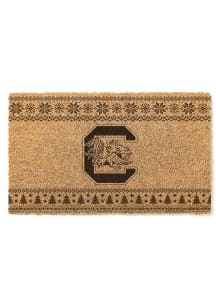 South Carolina Gamecocks Holiday Logo Door Mat