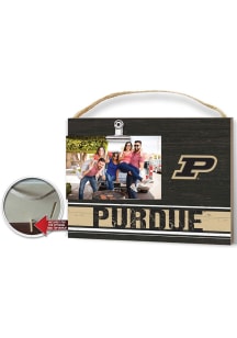 Purdue Boilermakers Clip It Colored Logo Photo Picture Frame - Gold
