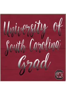 KH Sports Fan South Carolina Gamecocks 10in x 10in Grad Sign - Garnet