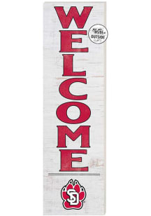 KH Sports Fan South Dakota Coyotes 10x35 Welcome Sign - White