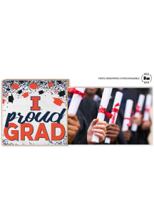 Illinois Fighting Illini Proud Grad Floating Picture Frame - Orange