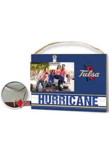 Tulsa Golden Hurricane Clip It Colored Logo Photo Picture Frame - Gold