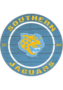 KH Sports Fan Southern University Jaguars 20x20 Colored Circle Sign - Blue