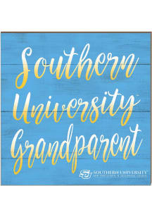 KH Sports Fan Southern University Jaguars 10in x 10in Grandparents Sign - Blue