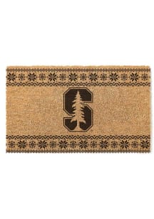 Stanford Cardinal Holiday Logo Door Mat