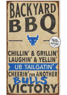 KH Sports Fan Buffalo Bulls 11x20 Indoor Outdoor BBQ Sign - Tan