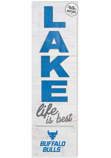 KH Sports Fan Buffalo Bulls 10x35 Lake Life is Best Indoor Outdoor Sign - White