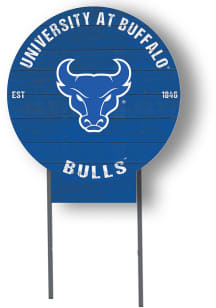 Buffalo Bulls KH Sports Fan 20x20 Color Logo Circle Yard Sign - Blue