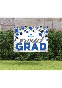 Buffalo Bulls KH Sports Fan 18x24 Proud Grad Confetti Yard Sign - Blue