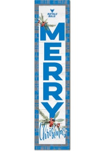 KH Sports Fan Buffalo Bulls 11x46 Merry Christmas Leaning Sign - Blue