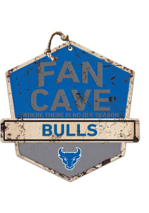 KH Sports Fan Buffalo Bulls Fans Welcome Rustic Badge Sign - Blue