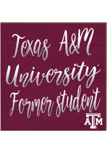 KH Sports Fan Texas A&M Aggies 10in x 10in Grad Sign - Maroon