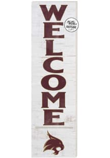 KH Sports Fan Texas State Bobcats 10x35 Welcome Sign - White