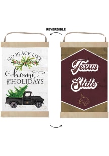 KH Sports Fan Texas State Bobcats Holiday Reversible Banner Sign - White