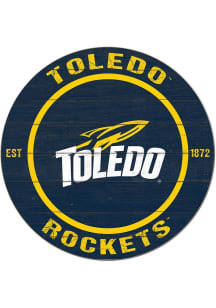 KH Sports Fan Toledo Rockets 20x20 Colored Circle Sign - Blue